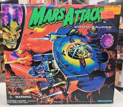 1996 NIB VINTAGE SEALED Trendmasters MARS ATTACKS! DOOM SAUCER (12j)