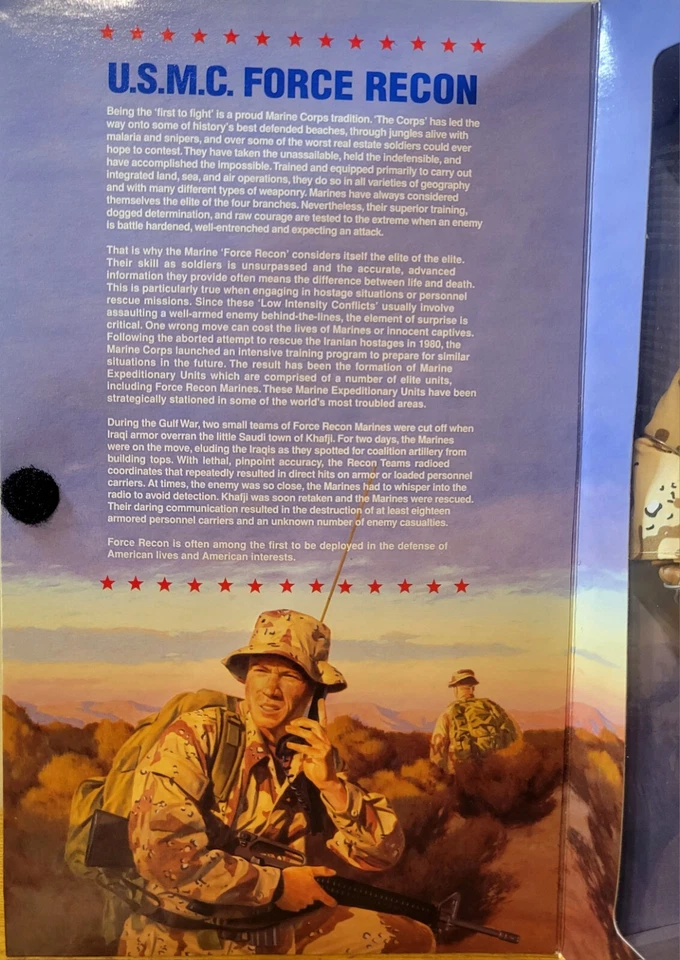 De colección 1998 GI Joe 12" U.S.M.C. Figura de acción FORCE RECON, Classic Coll. Edición limitada. Foto 4 de 4