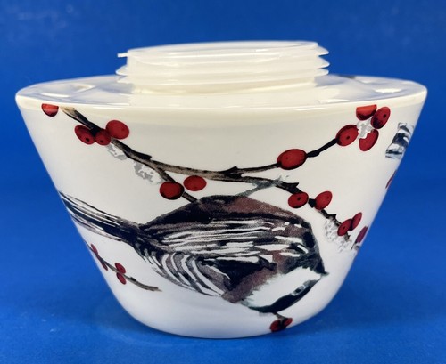 Chickadee Vogel Kerzenschirm Topper Stechpalme Beeren Weihnachtsgeschenk - Bild 8 von 8