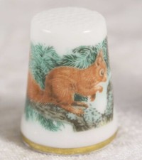China Thimble Royal Albert Red Squirrel British wildlife