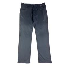 TravisMathew Open to Close Mens 36x32 Black Golf Pants 1MT435 Straight Leg