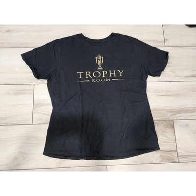vtg Nike Air Jordan Trophy Room Short Sleeve Men s T-Shirt FAMILY 2XL black gold
