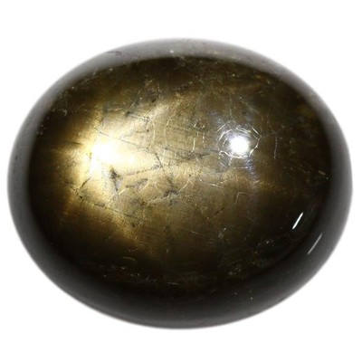 26.55Cts Natural Golden Black Star Sapphire From Thailand Gemstone Free Shipping