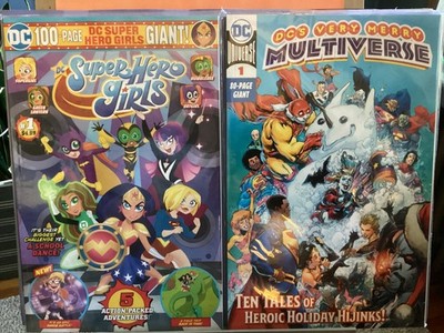 DC SUPER HERO GIRLS 100-PAGE GIANT + VERY MERRY MULTIVERSE 80-PAGE GIANT 2019-21