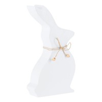 Osterdeko Hase Deko Ostern Mit Osterhase Oster Aus Holz In Weiß 13,5 X 24 Cm