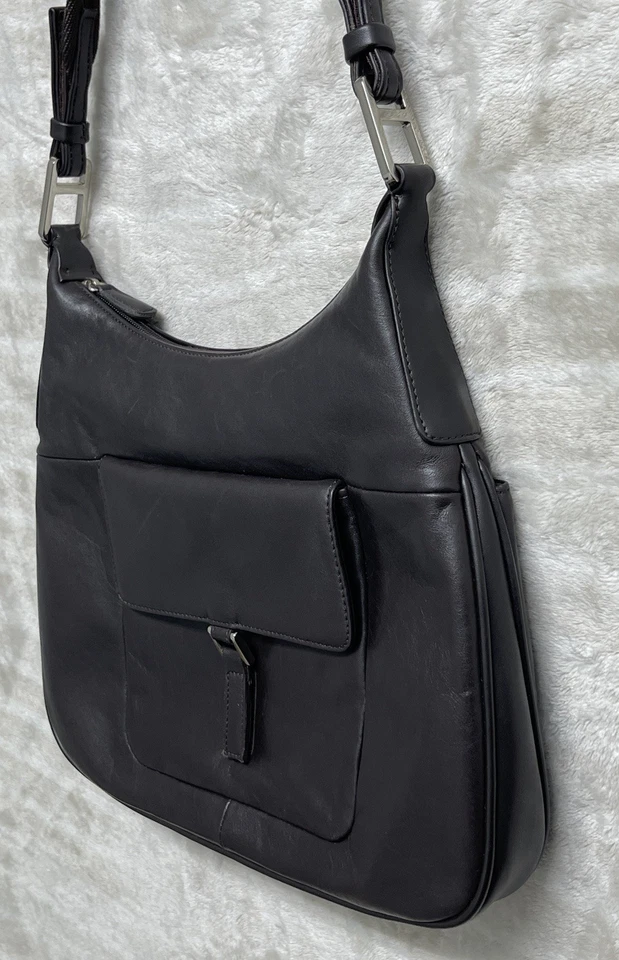 St Johns Bay Authentic Genuine Leather Hobo Shoulder Bag Handbag Satchel Purse - Image 3 of 4