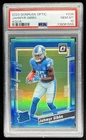 2023 Panini Donruss Optic Jahmyr Gibbs Aqua Prizm RC Rated Rookie #/299 PSA 10