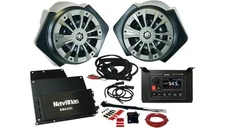 NavAtlas RZR Zone 2 Audio Kit for 2021 Polaris RZR Turbo S Lifted Lime LE UTV