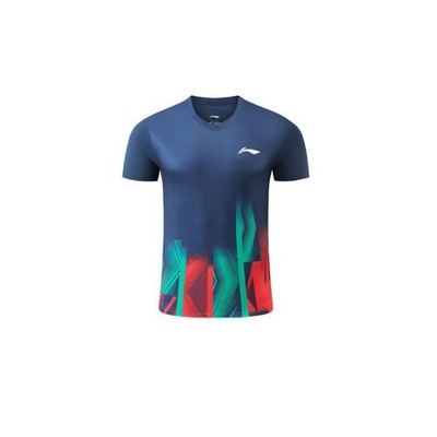 Li Ning Table Tennis Badminton T-shirt Men's Sports Short Sleeve Tee Top 060405