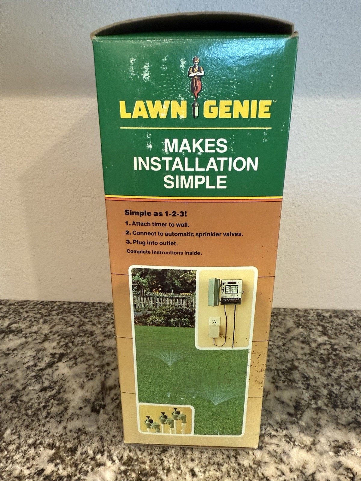 LAWN GENIE Model 416LCD-LG Electronic Sprinkler Timer- 6 Zone Control - NEW