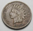 1903 INDIAN HEAD CENT,MOST OF LIBERTY, VERY NICE COIN!!!!(A4)