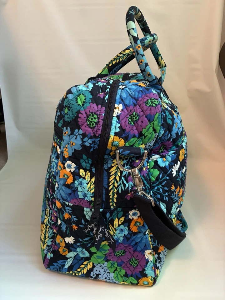 Сумка дорожная Vera Bradley Midnight Blues большая Weekender спортивный ремень через плечо - Изображение 3 из 4