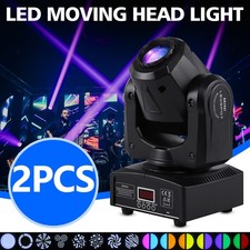 2PCS 120W LED Moving Head Light RGBW Gobo Beam Stage DMX Spot Lighting