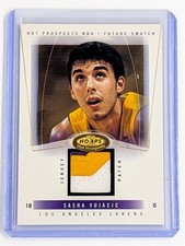 2004-05 Hoops Hot Prospects Future Swatch #96 Sasha Vujacic /350 RC 3-Color