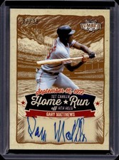 2025 Leaf Lumber - 1st Career Home Run Bronze #CHR-GM1 Gary Matthews 27/35