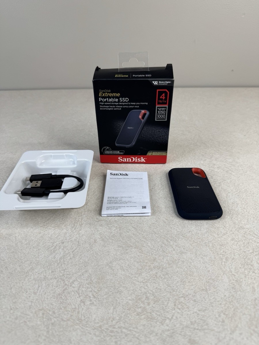 New SanDisk Extreme 4TB Portable SSD SDSSDE61-4T00-G25 | eBay