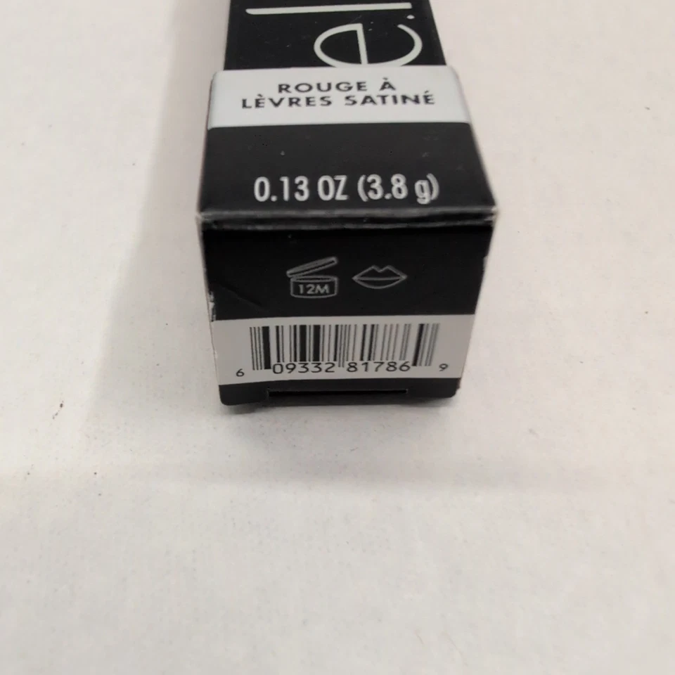 e.l.f.  O Face Satin Lipstick DRIVE 0.13 oz #81786 Black Case 0.13 oz Sealed New - Image 2 of 2