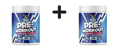 2 x Muscle Moose Pre-Workout Zero Itch Formula (20 Serv) Blue (78,55 EUR/kg)