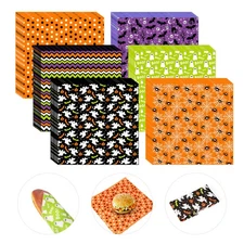 240 Pcs Halloween Wax Paper Dry Waxed Deli Paper Sheets 12x12 inch Sandwich W...