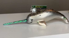 Old World Christmas Narwhal Glass Blown Ornament 12538 NWT