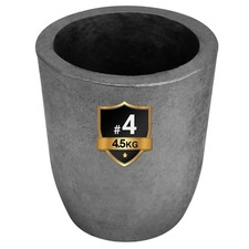CANALHOUT Graphite Crucible w/Pouring Spout for Melting Metal Silicon Carbide
