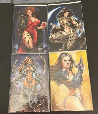 Witchblade 16 ~ virgin set of 4 ~ NM/NM+ ~ Blind Bag Chase Variants ~ 2025 UK Ex