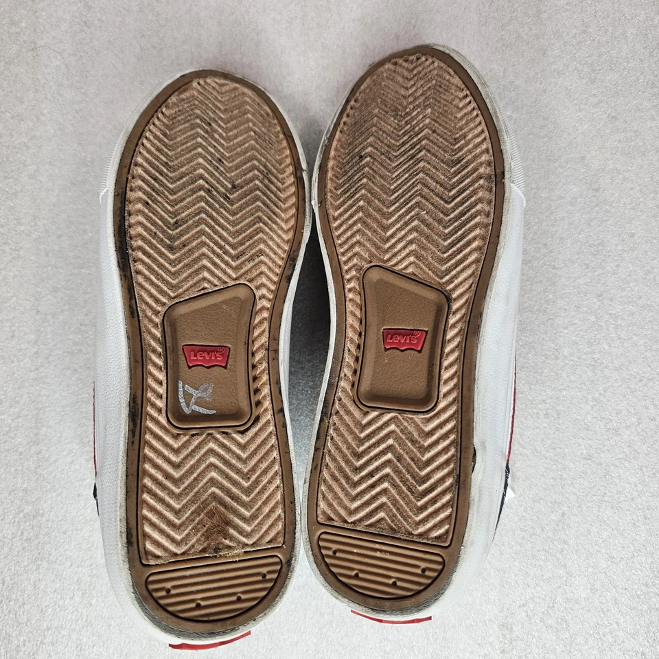 Levi's Lance Lo туфли ребенка ясельного возраста размер 2 синий, красный, белый кроссовки - Изображение 2 из 4