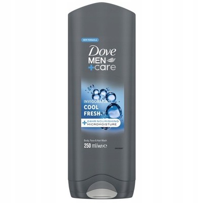 18,63 /L- 6x Dove Men+Care 3in1 Duschgel /Körper,Gesicht&Haare/ Cool Fresh-250ml