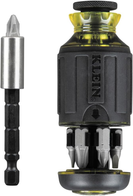 #ad 32308 Multi Bit Stubby Screwdriver Impact Rated 8 In 1 Adjustable Magnetic Tool $28.93