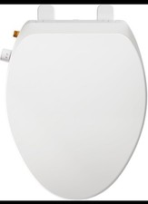 Elongated Bidet Toilet Seat Self Cleaning Dual Nozzle Non-Electric Quiet-Close