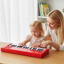 37 Key Kids Piano Keyboard with Microphone, 8 Tones 8 Rhythms for Age 3