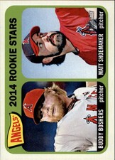 2014 Topps Heritage #194 Buddy Boshers RC/Matt Shoemaker RC - BB