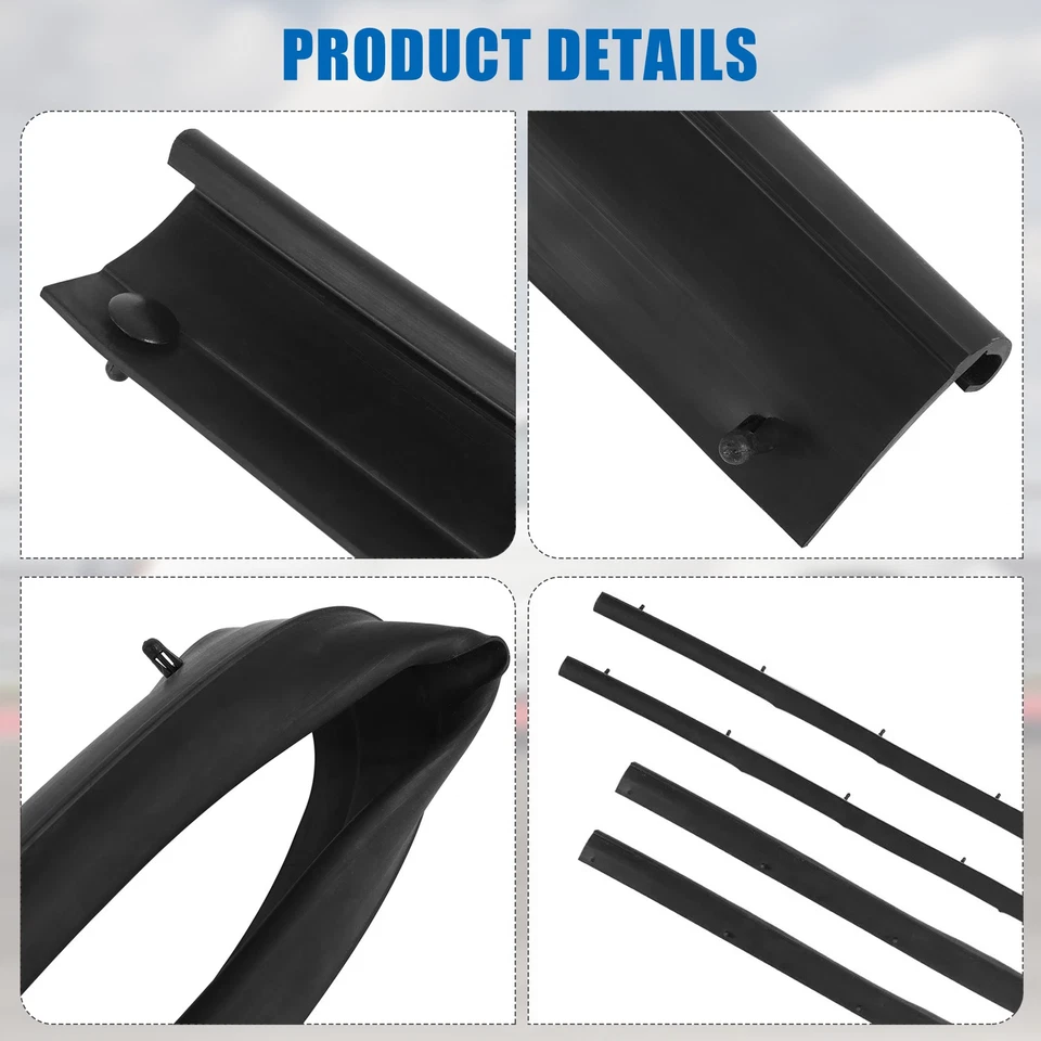 Sello de tira de clima de puerta inferior delantera y trasera para Ford F250 F350 Super Duty 1999-16 Foto 4 de 4