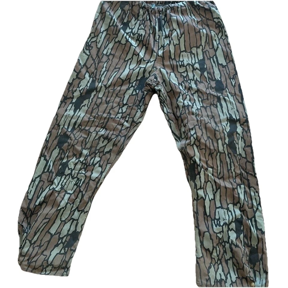 Vintage 90s Trebark Cabelas Camo Pants Men’s Size Large Parachute Army - Image 2 of 4