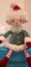 Jellycat Small Leffy Elf 🖤Retired🖤100% Genuine ❤️🎄Christmas MUST-HAVE🎄RARE❤️