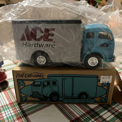 #ad #ad 1997 Ertl Collectibles ACE Hardware 1949 White 3000 Tilt Cab Truck Bank $12.00