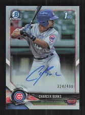 Charcer Burks 2018 Bowman Chrome  Autographs /499 Refractor Auto #BCPA-CB