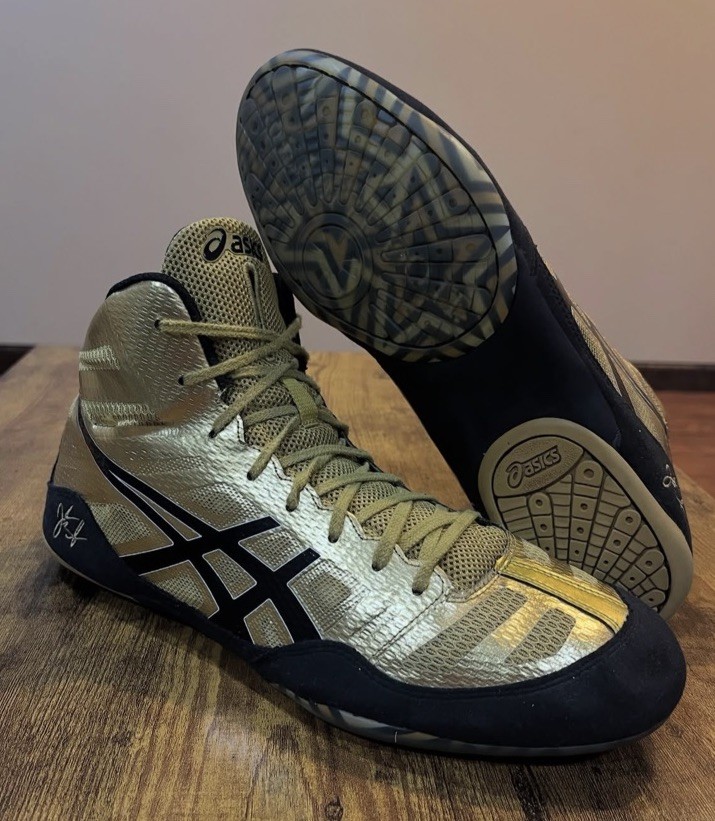 【レア　レスリングシューズ】asics　JBエリート ゴールド 30cm　美品 レア レスリングシューズ】asics JBエリート ゴールド 30cm 美品