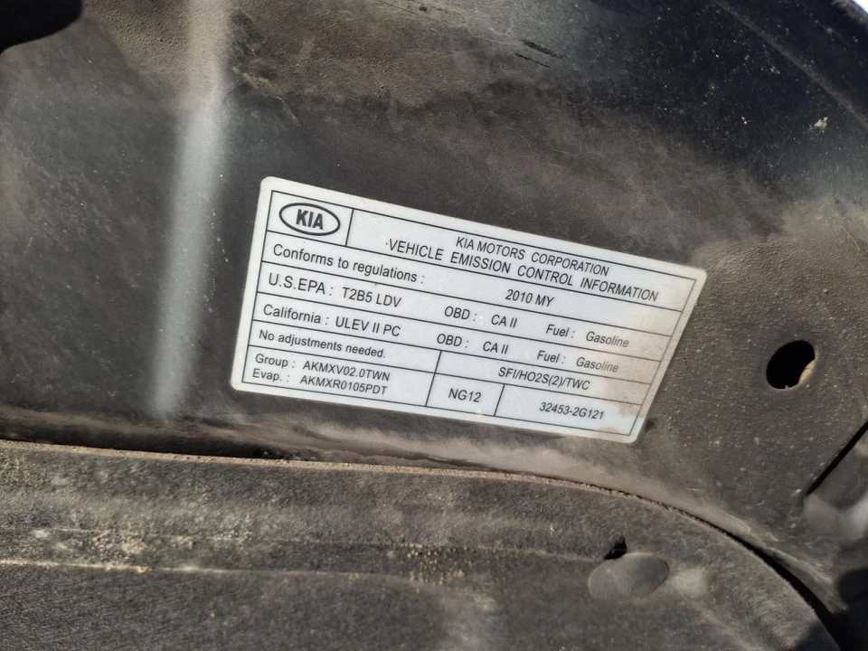 2010 KIA FORTE Fuse Box OEM Used 126K Miles FWD 2.0L - Stock #25G776 - Image 3 of 4