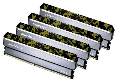 64GB G.Skill DDR4 3600MHz Sniper X PC4-28800 CL19 Quad Kit 4x 16GB