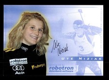 Ute Niziak Autogrammkarte Original Signiert Biathlon + A 168090