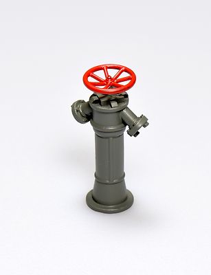 Dingler Hydrant Messing grau lackiert 1:32 (1Z-184/02)