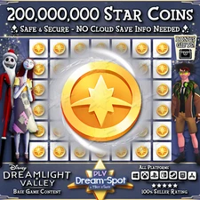 🌎 Disney Dreamlight Valley 💎200,000,000 Star Coins - Fast+Easy 💎+Extra Items
