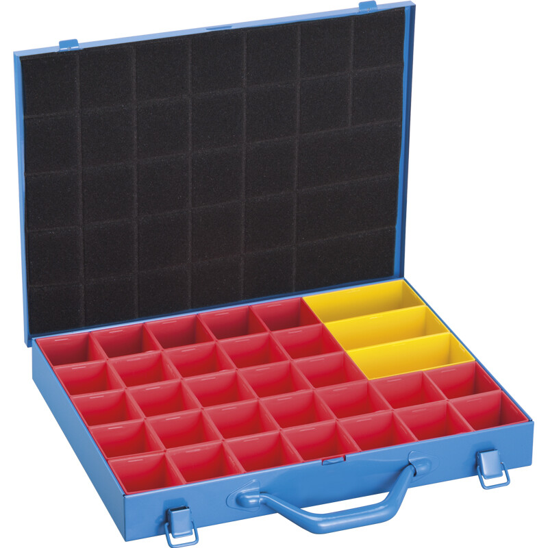 VALIGIA CASSETTA VALIGETTA CONTENITORE PORTA MINUTERIA IN METALLO PORTAMINUTERIA