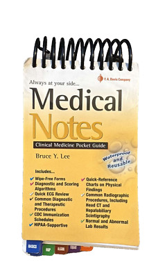 MEDICAL NOTES: CLINICAL MEDICINE POCKET GUIDE By Lee Md Bruce Y. Mba ...
