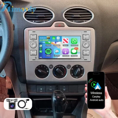 Für Ford Focus MK2 MK II 2004-2007 Android 15 Autoradio Carplay GPS Navi +Kamera - Bild 1 von 4