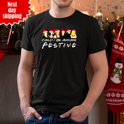 Could I Be Anymore festliches T-Shirt Rundhals bedruckt Santa Friends Weihnachten T-Shirt Tops