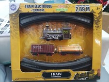 Train électrique + 2 wagons sons et lumieres - neuf