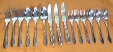 Yamazaki Tableware Raceme De Sousa Flatware 3 Settings /  15pc SS / Gold Accent