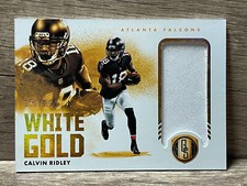 2021 Panini Gold Standard White Gold /299 Calvin Ridley #WG-CR Atlanta Falcons